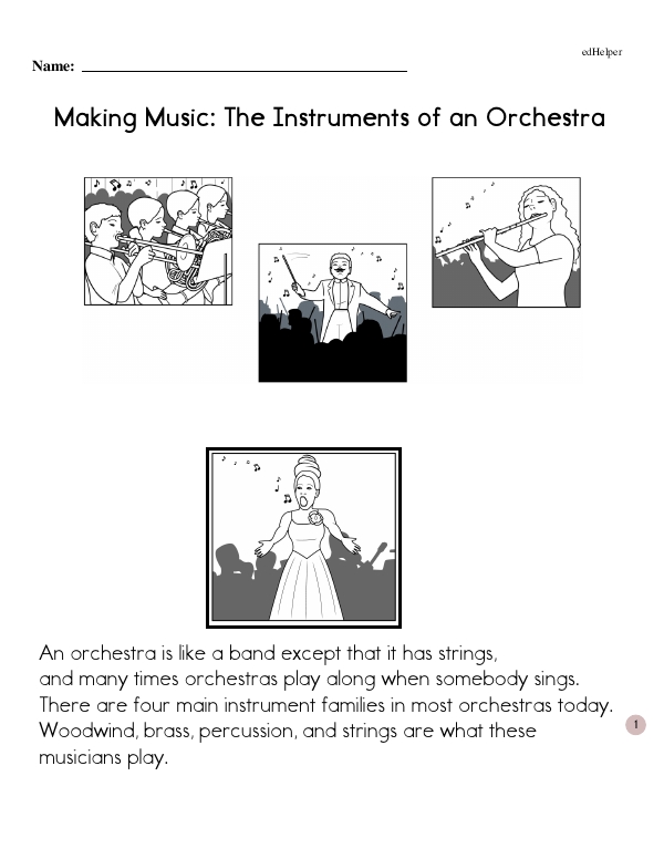 Making Music: The Instruments of an Orchestra