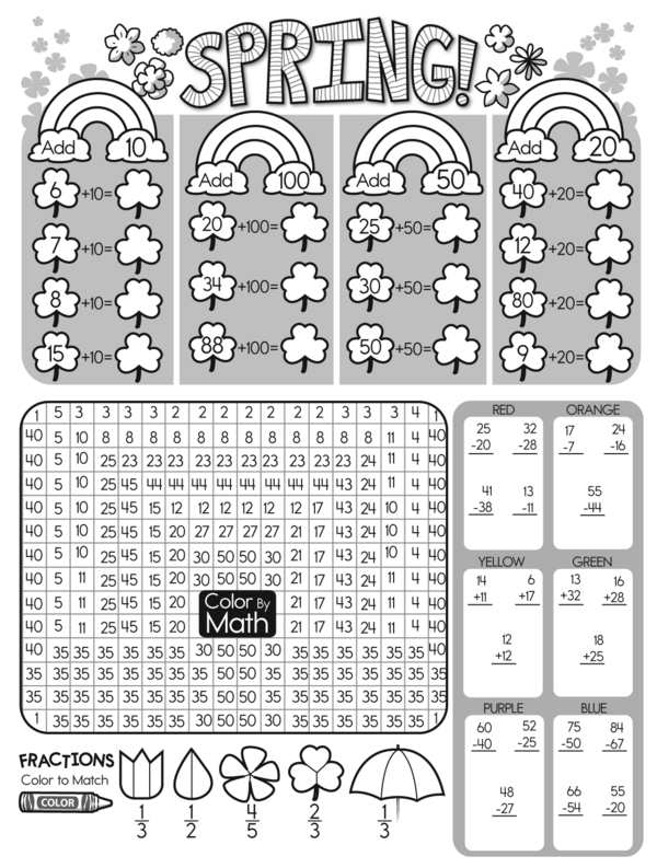 Math Blossoms: A Spring Math Workbook