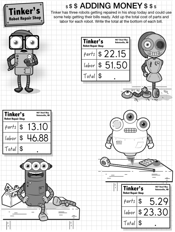 Tinkering with Numbers: Number Bonds and Mental Math Workbook