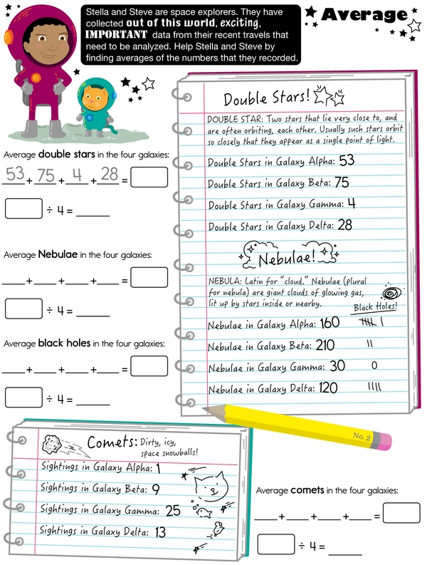 Out of This World Math: Data Analysis and Probability Workbook