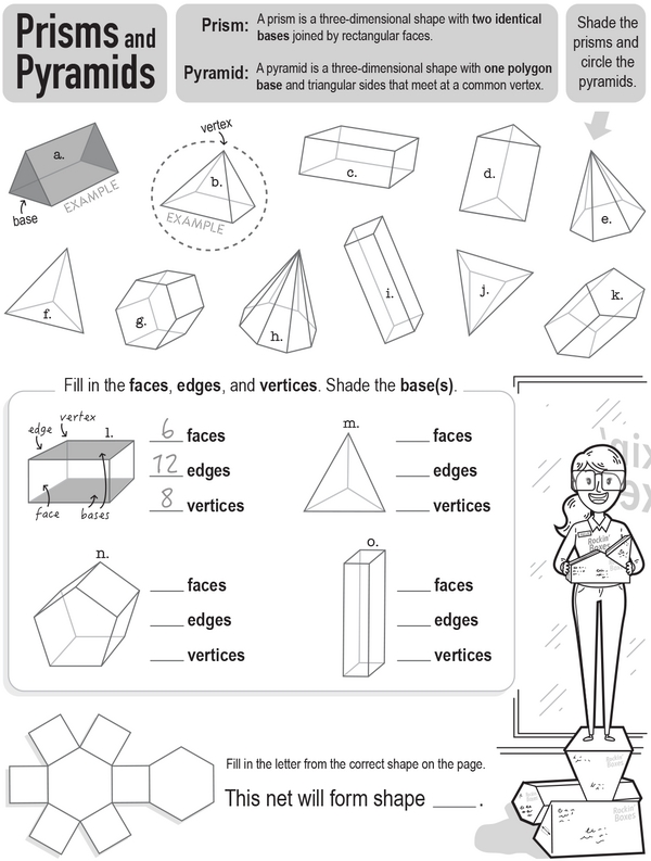 Exploring Prisms and Pyramids: Surface Area and Volume Workbook