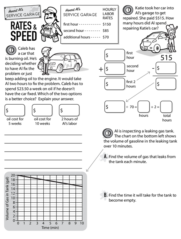 Speedy Adventures: Exploring Rates and Speed Workbook
