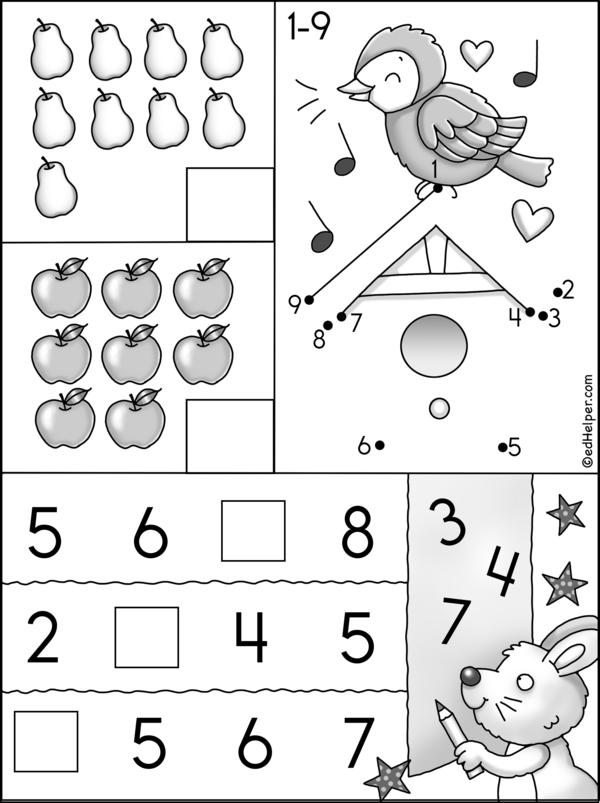 Counting 1 to 9: A Fun Learning Workbook