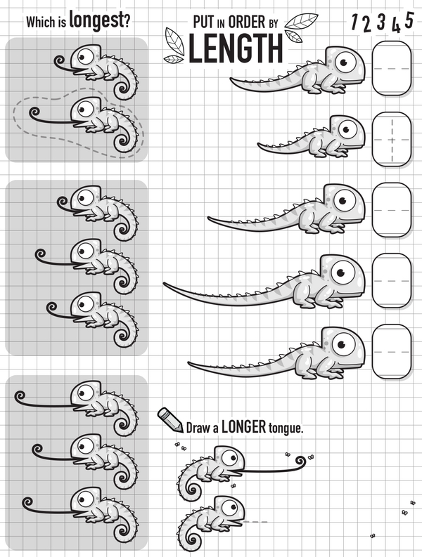 Slurp and Sort: A Workbook of Hungry Chameleons