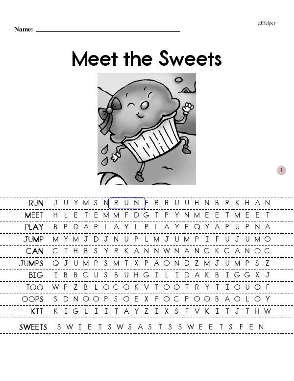 Meet the Sweets - Reading and Understanding (Sweets Book 1 - First Books - Beginning Reader)