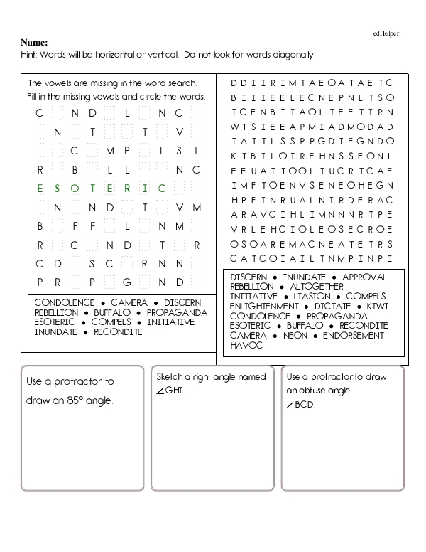 Missing Vowels and Tough Words: The Ultimate Word Search Challenge - No Diagonals