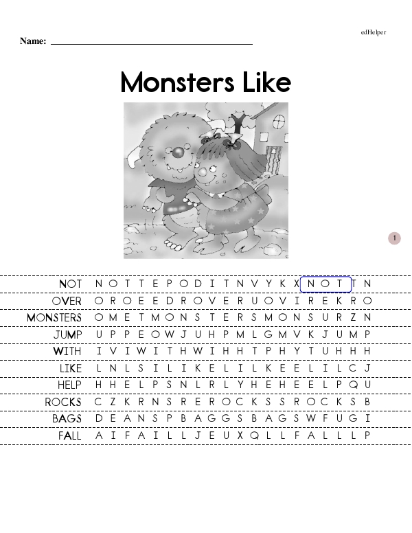 Monsters Like - Comprehensive Reading Journey (The Monsters Early Reader Book Series Book 1 - First Books - Beginning Reader)