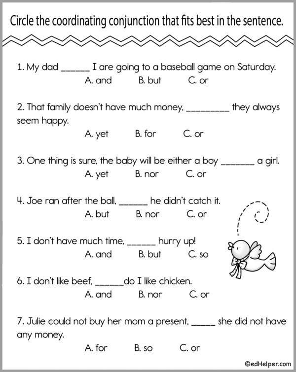 Connect It Correctly: Conjunctions in Action - Workbook #1
