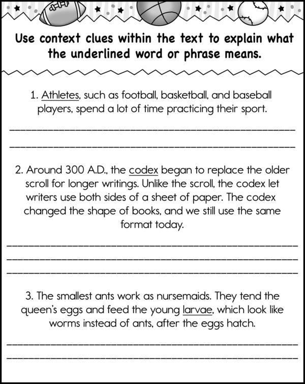 Understanding Complex Text: Context Clues Workbook # 2