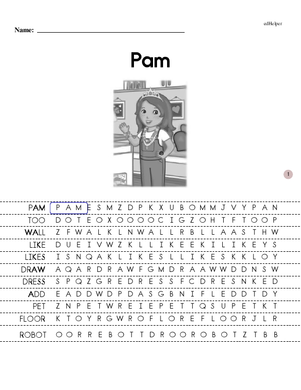 Pam - Mastering Comprehension (Pam Book 1 - First Books - Beginning Reader)