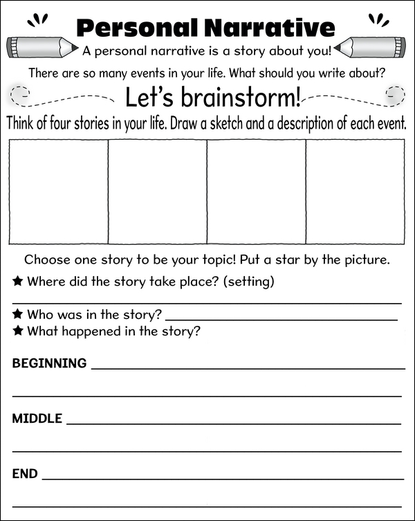 Mapping Your Personal Narrative: A Planning Worksheet