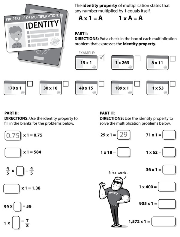 Understanding the Identity Property of Multiplication