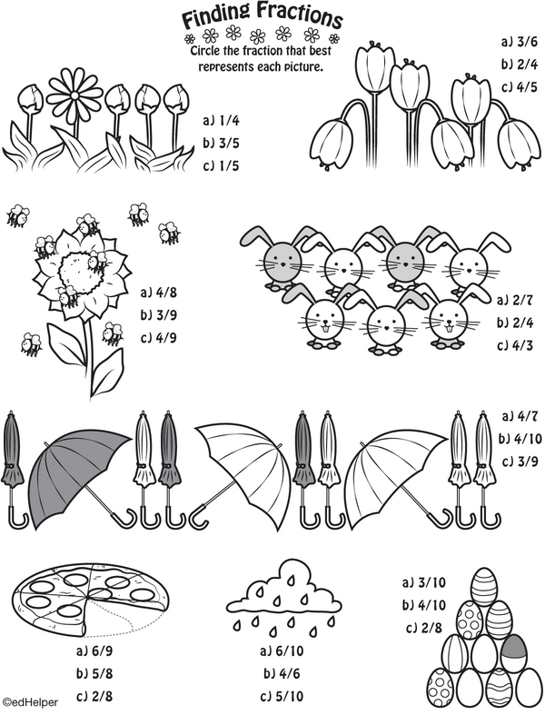 Fun with Fractions and Graphing: A Springtime Workbook