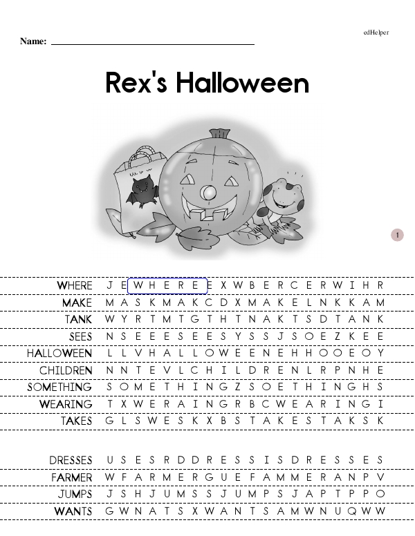 Rex's Halloween - Guided Reading Text with Thought-Provoking Questions (The Rex Early Reader Book Series Book 3 - Beginning Reader)