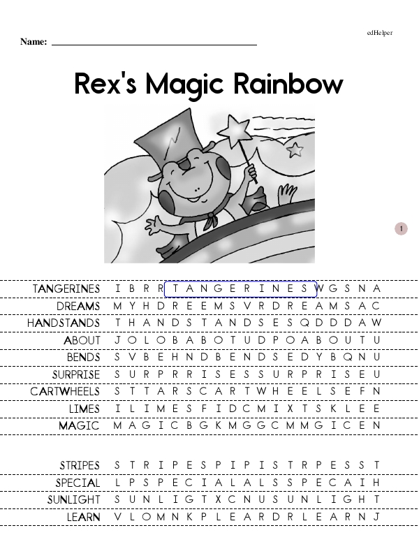 Rex's Magic Rainbow - Guided Reading Text with Thought-Provoking Questions (The Rex Early Reader Book Series Book 15 - Beginning Reader)