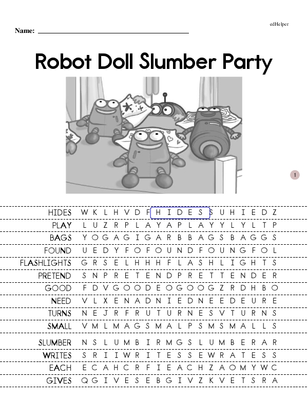 Robot Doll Slumber Party - Comprehensive Reading Journey (Pam Book 10 - Beginning Reader)