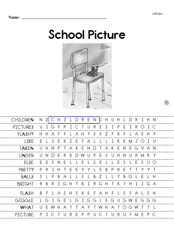 School Picture - Focused Reading (The Rex Early Reader Book Series Book 5 - Beginning Reader)