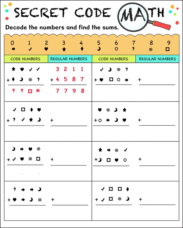 Crack the Code: Addition Puzzle Practice