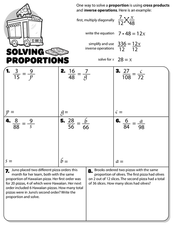 Mastering Proportions: A Step-by-Step Approach with Pizza-Themed Challenges