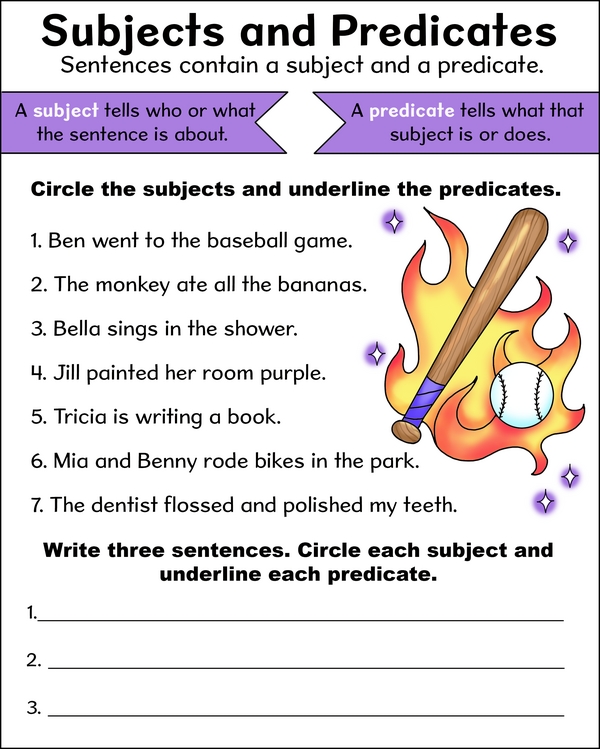 Sentence Structure: A Study on Subjects and Predicates