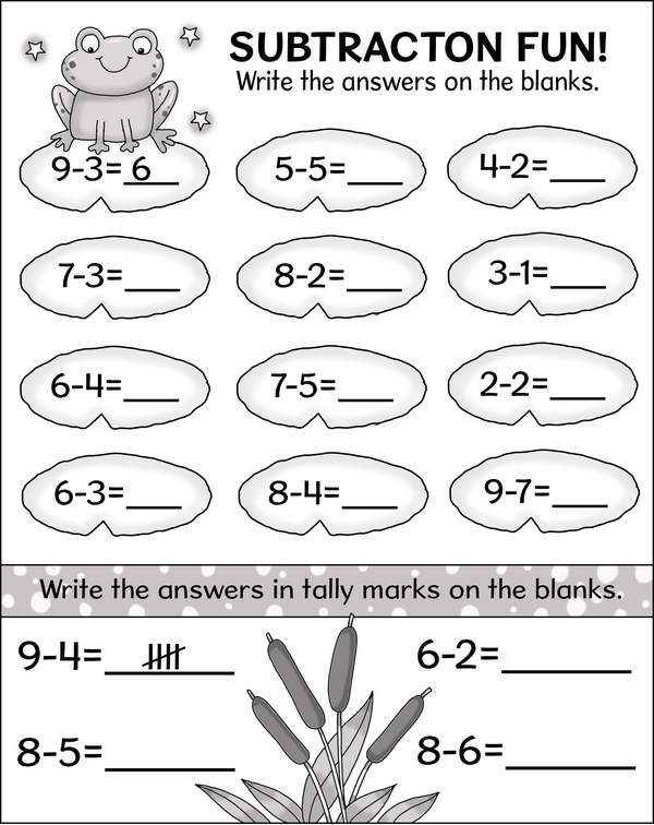 Make Subtraction Fun using Tally Marks