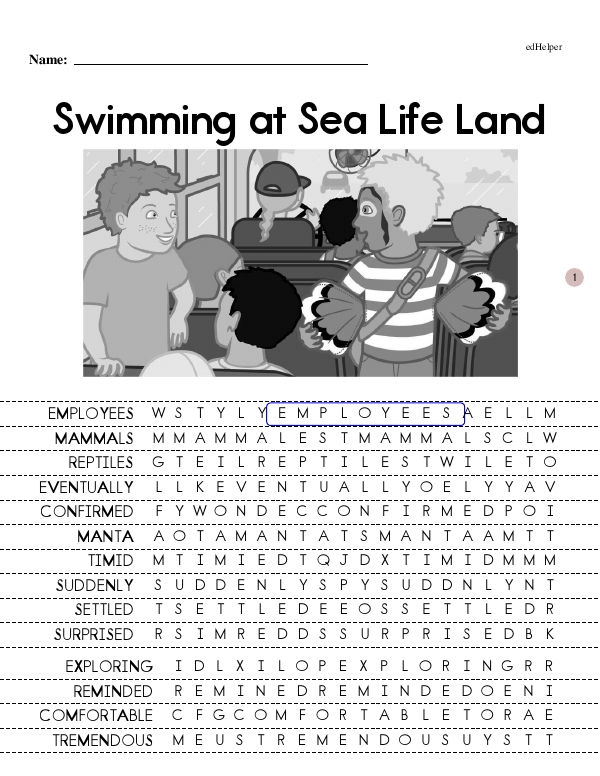 Swimming at Sea Life Land - Comprehensive Reading Journey (Get Your Kicks Book Series Book 6 - Developing Reader)