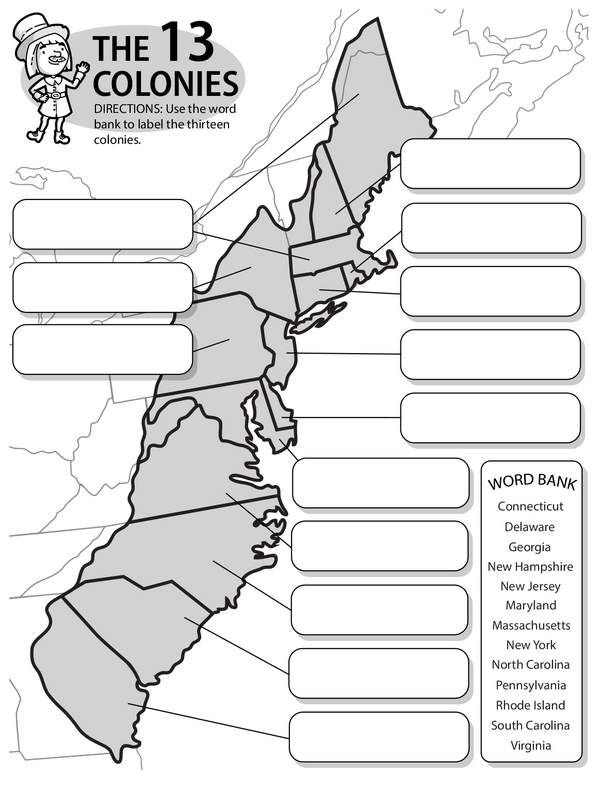 Identifying the Original 13 American Colonies