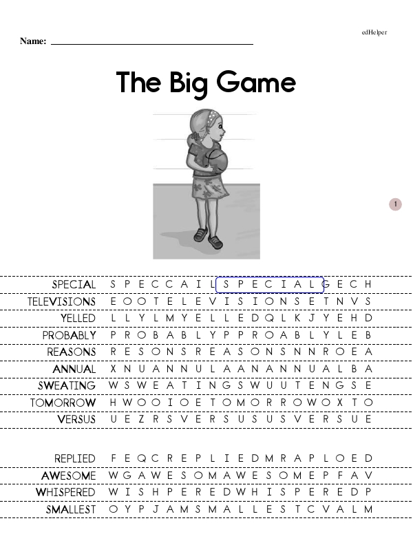 The Big Game - Immersive Reading Experience (Pam Book 17 - Growing Reader)