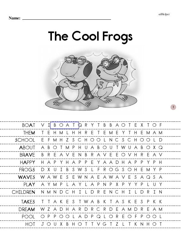 The Cool Frogs - Reading and Understanding (The Rex Early Reader Book Series Book 12 - Beginning Reader)