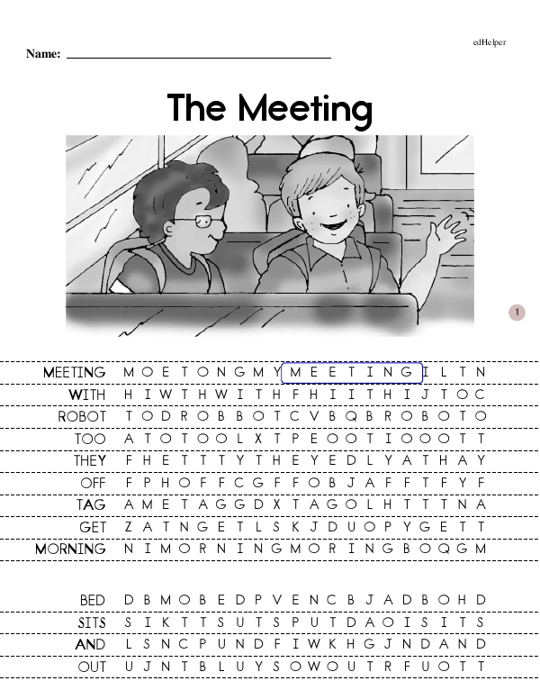 The Meeting - Guided Reading Text with Thought-Provoking Questions (Gavin and Kevin Book Series Book 3 - Beginning Reader)