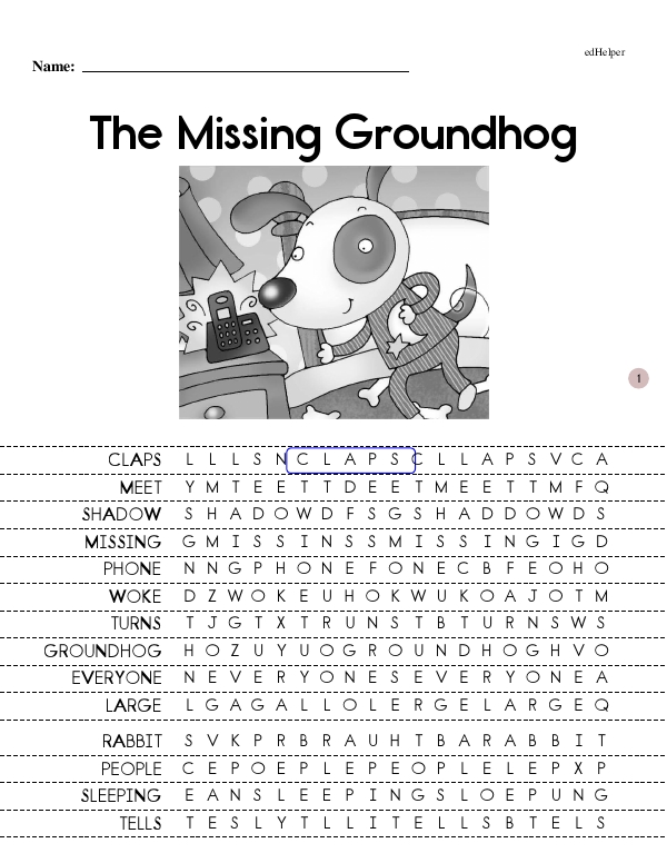 The Missing Groundhog - Mastering Comprehension (The Little Lucas Early Reader Book Series Book 5 - Beginning Reader)