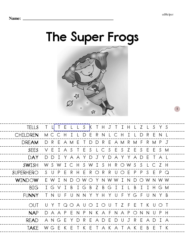 The Super Frogs - Guided Reading and Comprehension (The Rex Early Reader Book Series Book 11 - Beginning Reader)