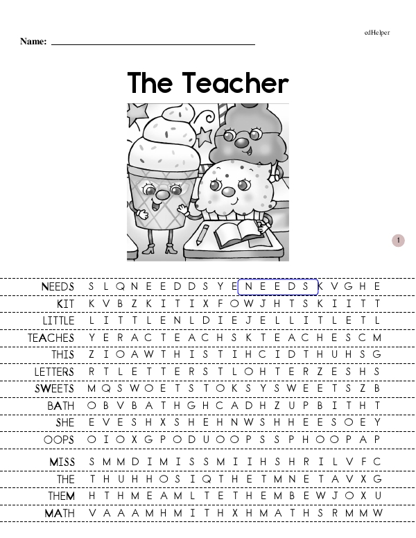 The Teacher - Comprehensive Reading Journey (Sweets Book 6 - First Books - Beginning Reader)