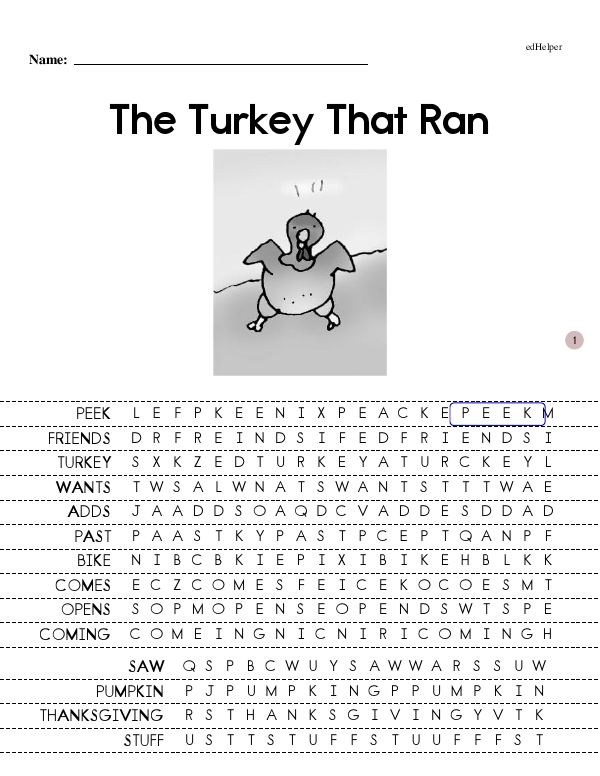 The Turkey That Ran - Reading Book with Review Questions (Gavin and Kevin Book Series Book 10 - Beginning Reader)