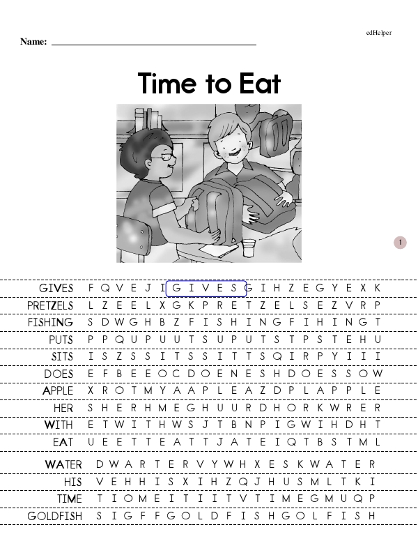 Time to Eat - Guided Reading and Comprehension (Gavin and Kevin Book Series Book 7 - Beginning Reader)