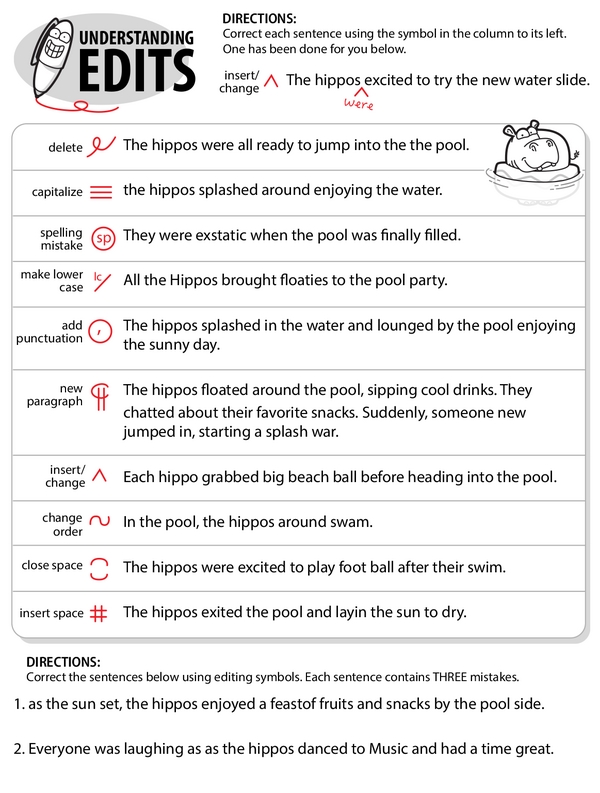 Hands-On Practice with Common Editing Marks