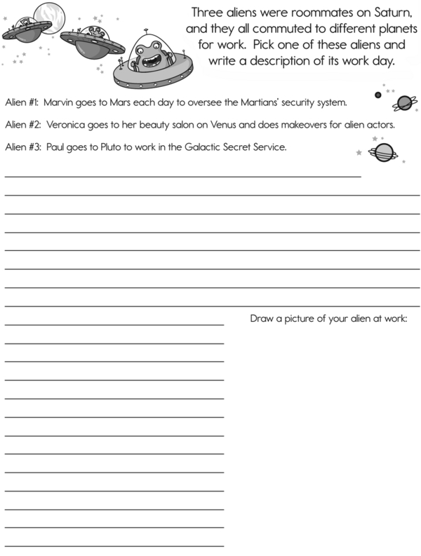 Write About an Alien's Workday: A Descriptive Writing Exercise