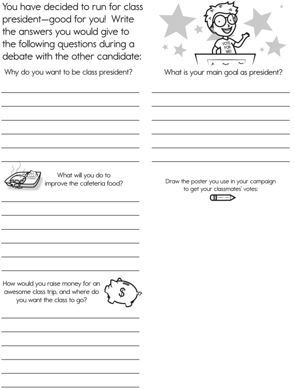 Write Your Responses to a Debate While Running for Class President